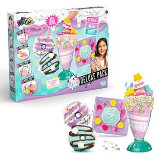 So Slime Sensations Sugary Crush Deluxe Pack - Make Fun Slime Treats - Includes All You Need to Make a Waffle, Donuts and a Milkshake Out of Different Compounds - 6+