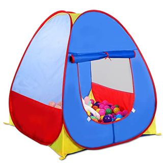 Eocusun Kids Play Tent, Pop Up Playhouse Indoor or Outdoor, Portable Baby Ball Pit With Carry Bag, Christmas Birthday Gifts for Boys Girls Toddlers (balls Not Included)