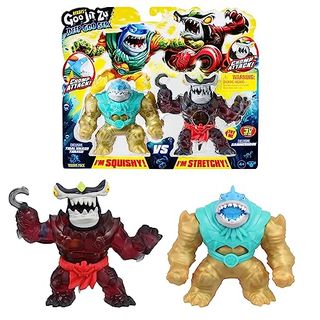 Heroes of Goo Jit Zu Deep Goo Sea Versus Pack. Exclusive Tidal Smash Thrash Vs Exclusive Hammerhook. 2 Figure Pack! Super Squishy and Super Stretchy!