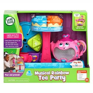 Leapfrog 603203 Musical Rainbow Party Learning Toy and Pretend Play Educational Tea Set for Children With Shape Sorter, Lights and Songs, Multi-Colour,115 X 300 X 273 Millimeters