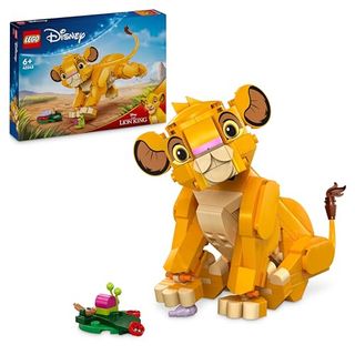 Lego Disney Simba the Lion King Cub Building Toy for 6 Plus Year Old Girls & Boys, Construction Figure Playset, 1994 Movie Memorabilia Set, Gift Idea for Kids 43243